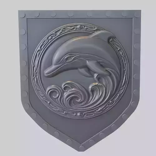 Dolphin Animal Wall Art Dolphin Animal Medallion 