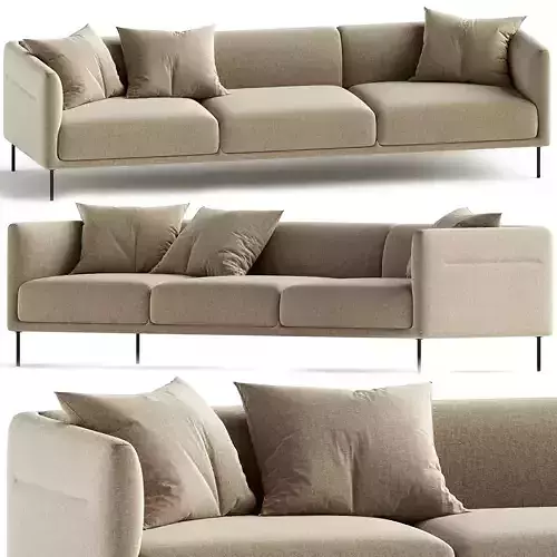 Konami Sofa 3 Seater 3D model
