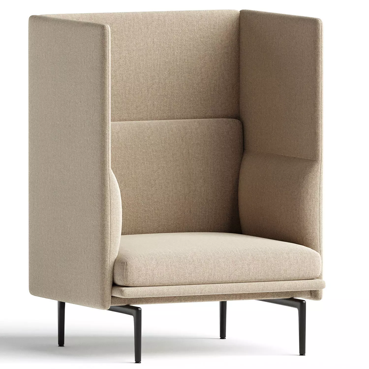 Outline Highback 1Seater Sofa 3D model