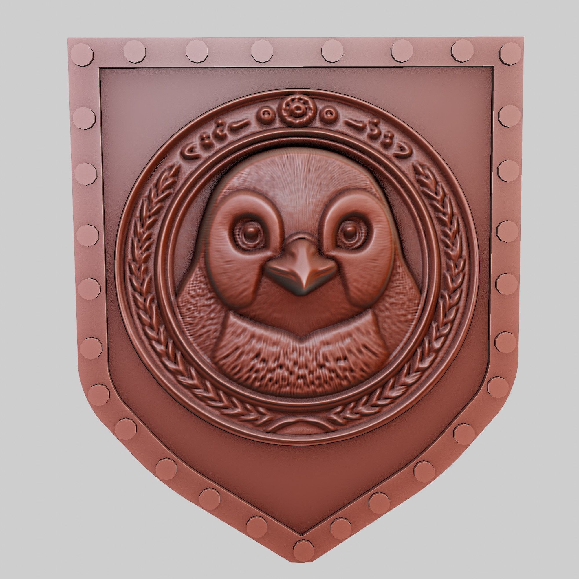 Penguin Animal Wall Art Penguin Animal Medallion  3D print model_2