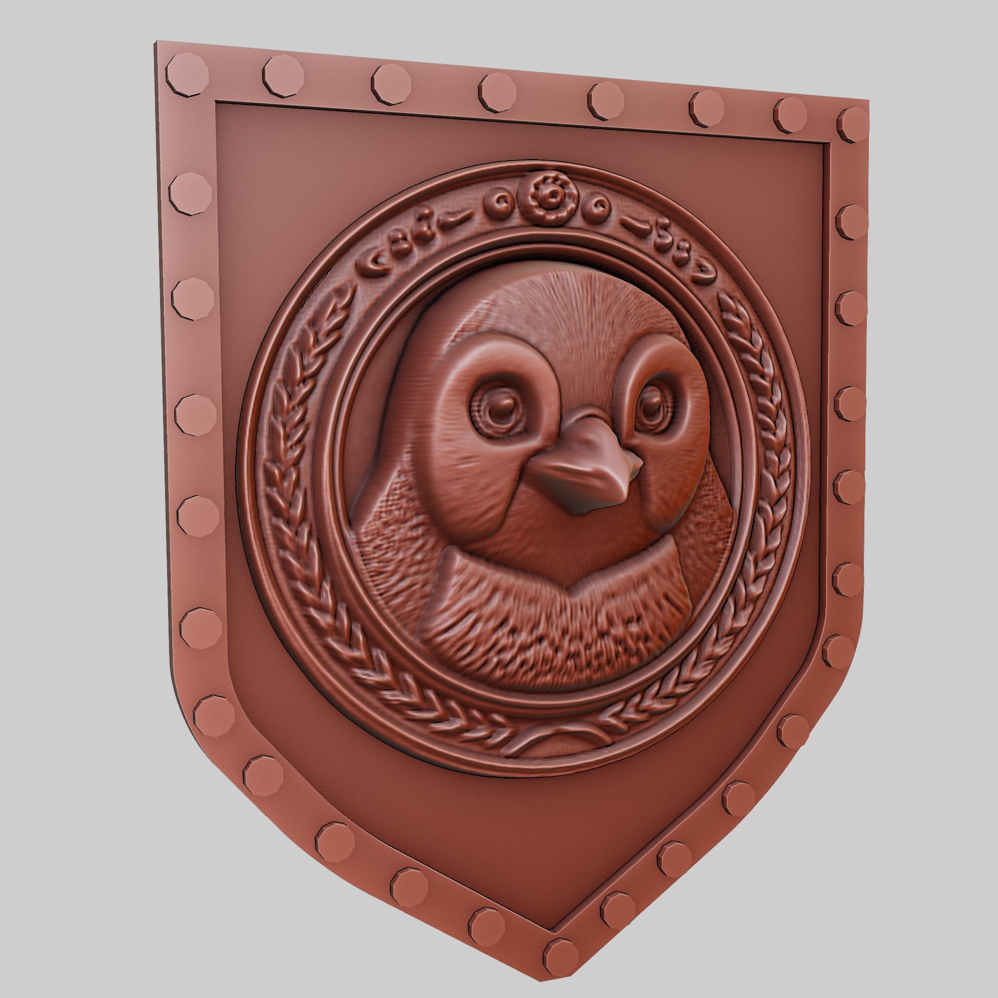 Penguin Animal Wall Art Penguin Animal Medallion  3D print model_3