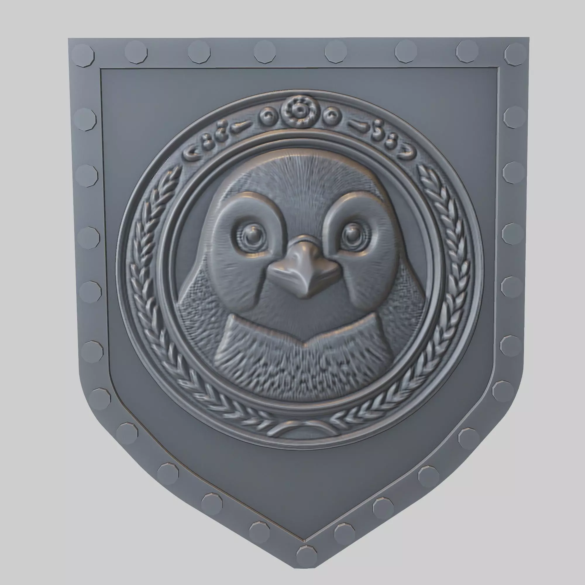 Penguin Animal Wall Art Penguin Animal Medallion  3D print model_0