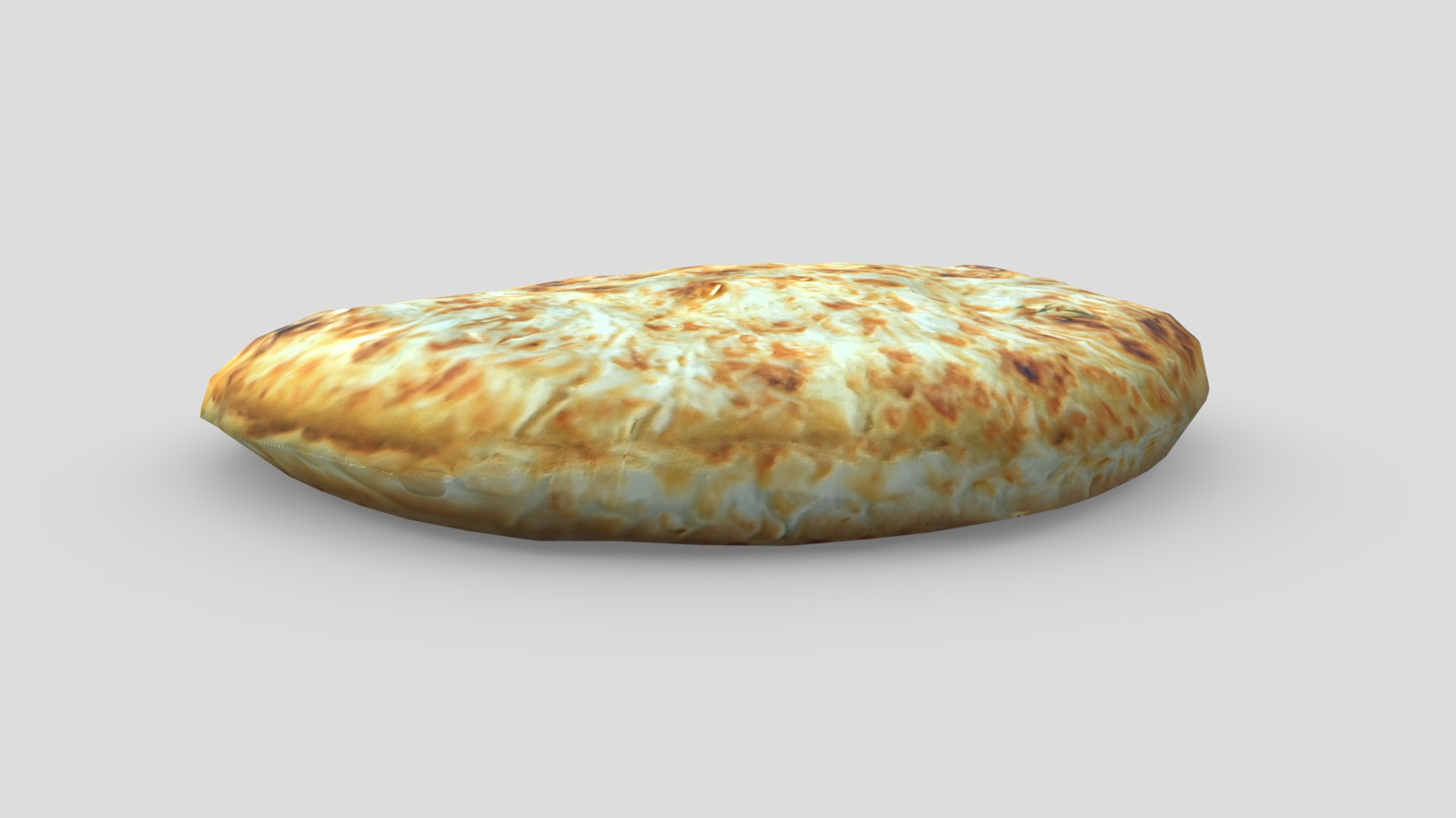 Flatbread Low-poly 3D model_7