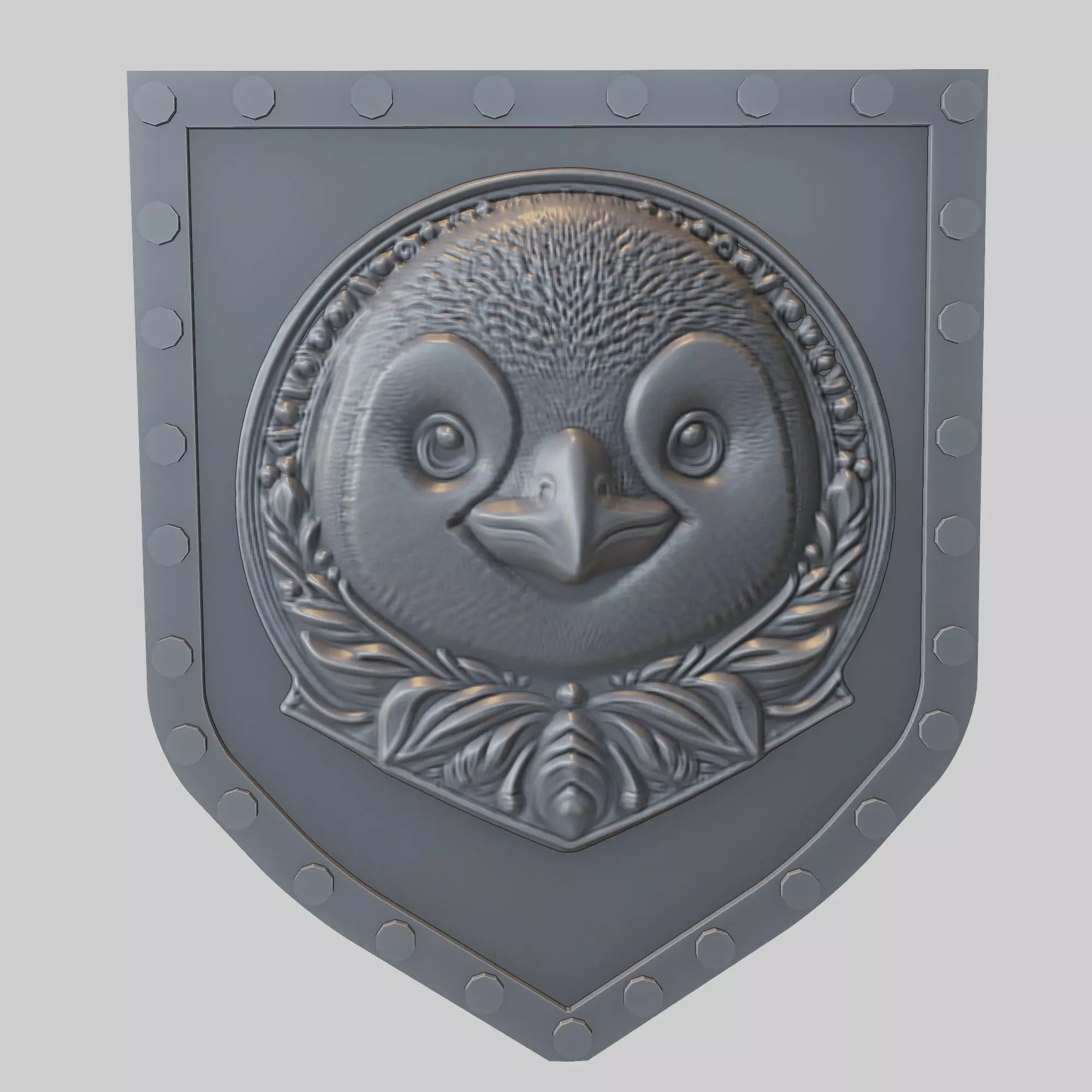 Penguin Animal Wall Art Penguin Animal Medallion  3D print model_0