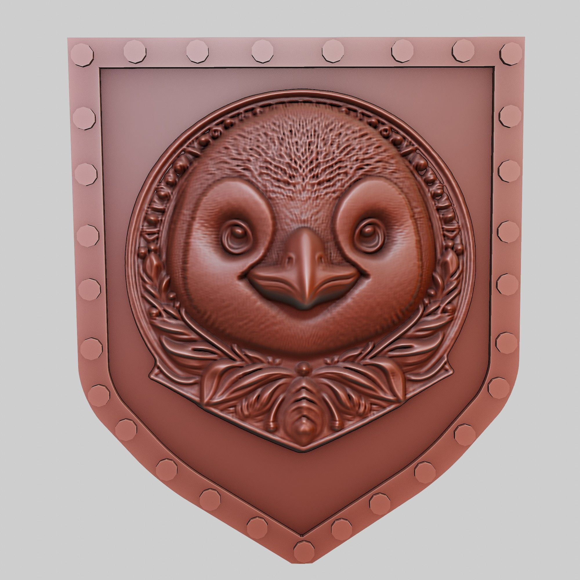 Penguin Animal Wall Art Penguin Animal Medallion  3D print model_2