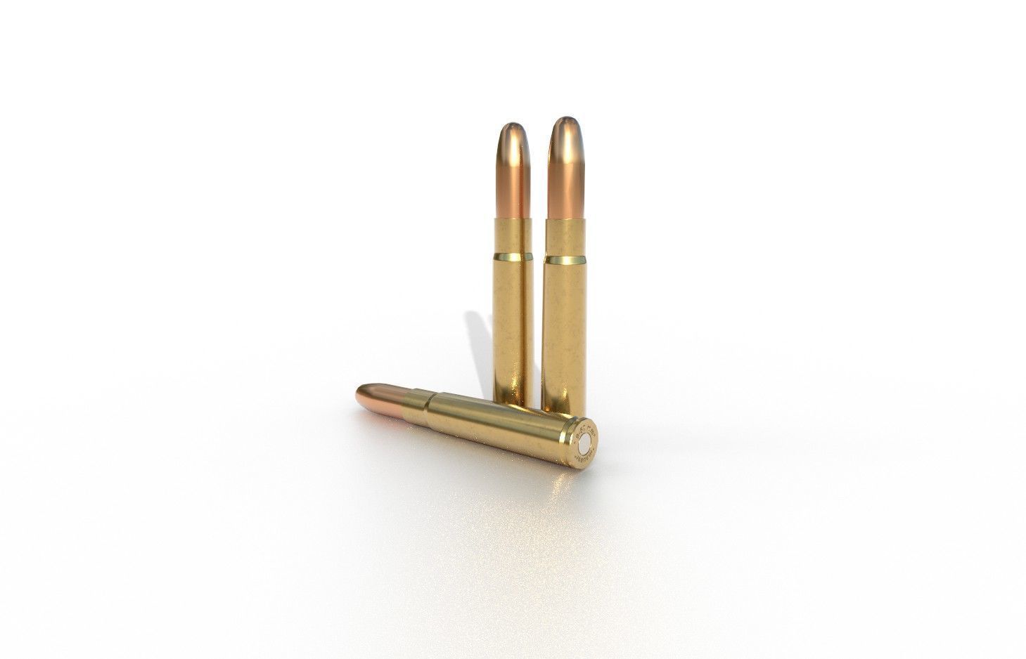 9-57mm-Mauser Ammo Low-poly 3D model_5