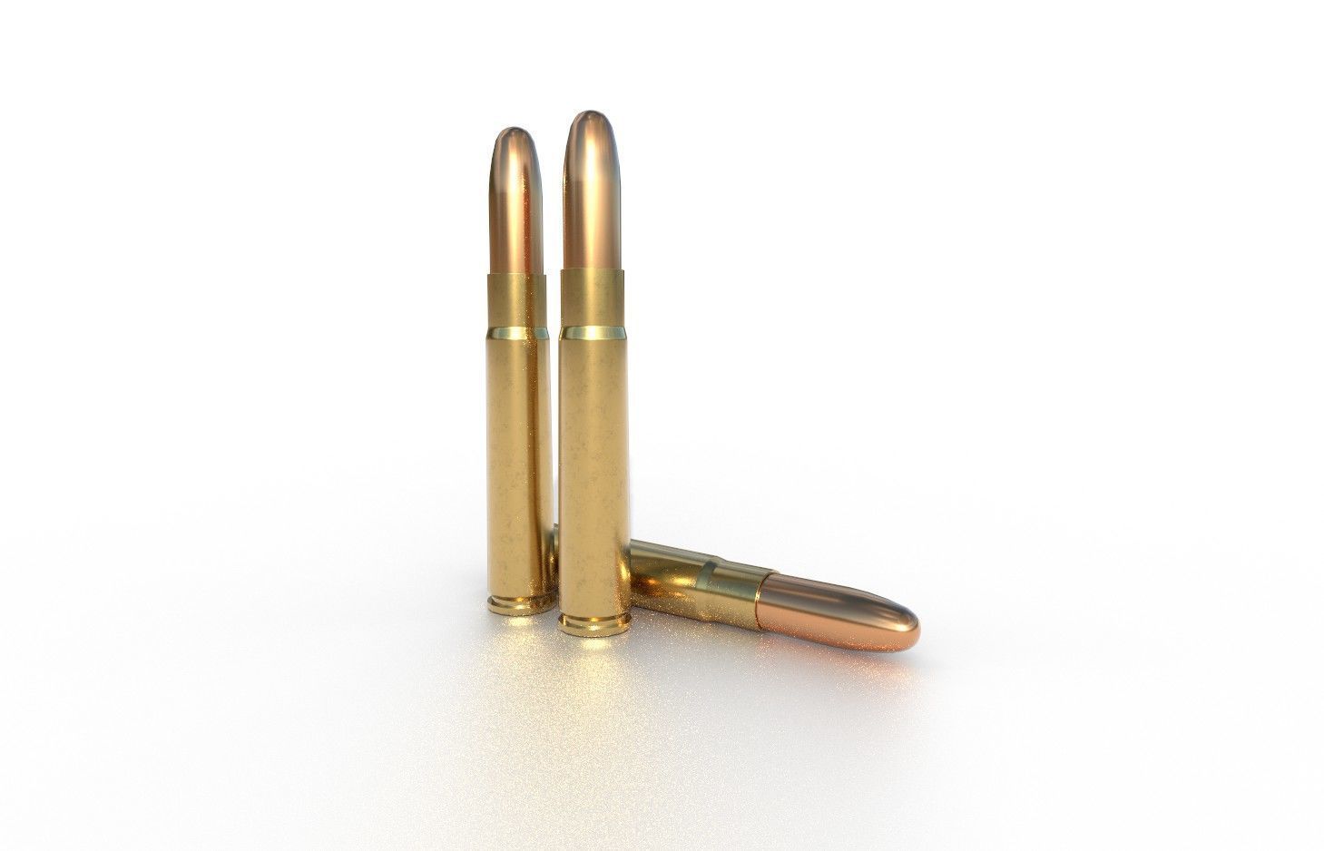 9-57mm-Mauser Ammo Low-poly 3D model_3