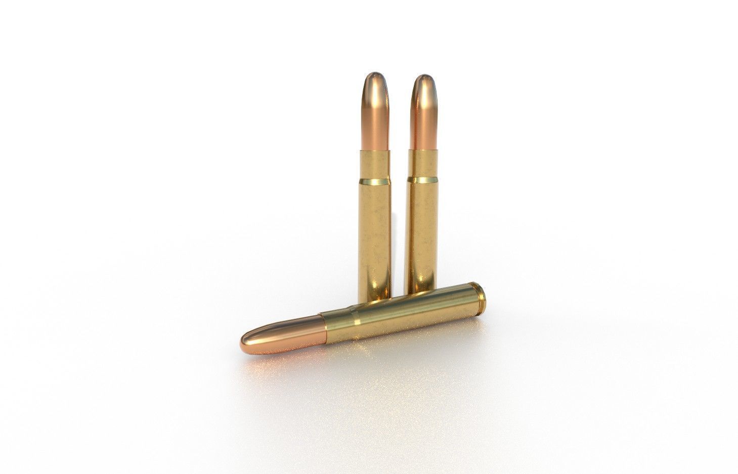 9-57mm-Mauser Ammo Low-poly 3D model_4