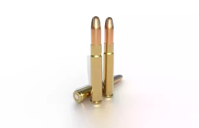 9-57mm-Mauser Ammo Low-poly 3D model