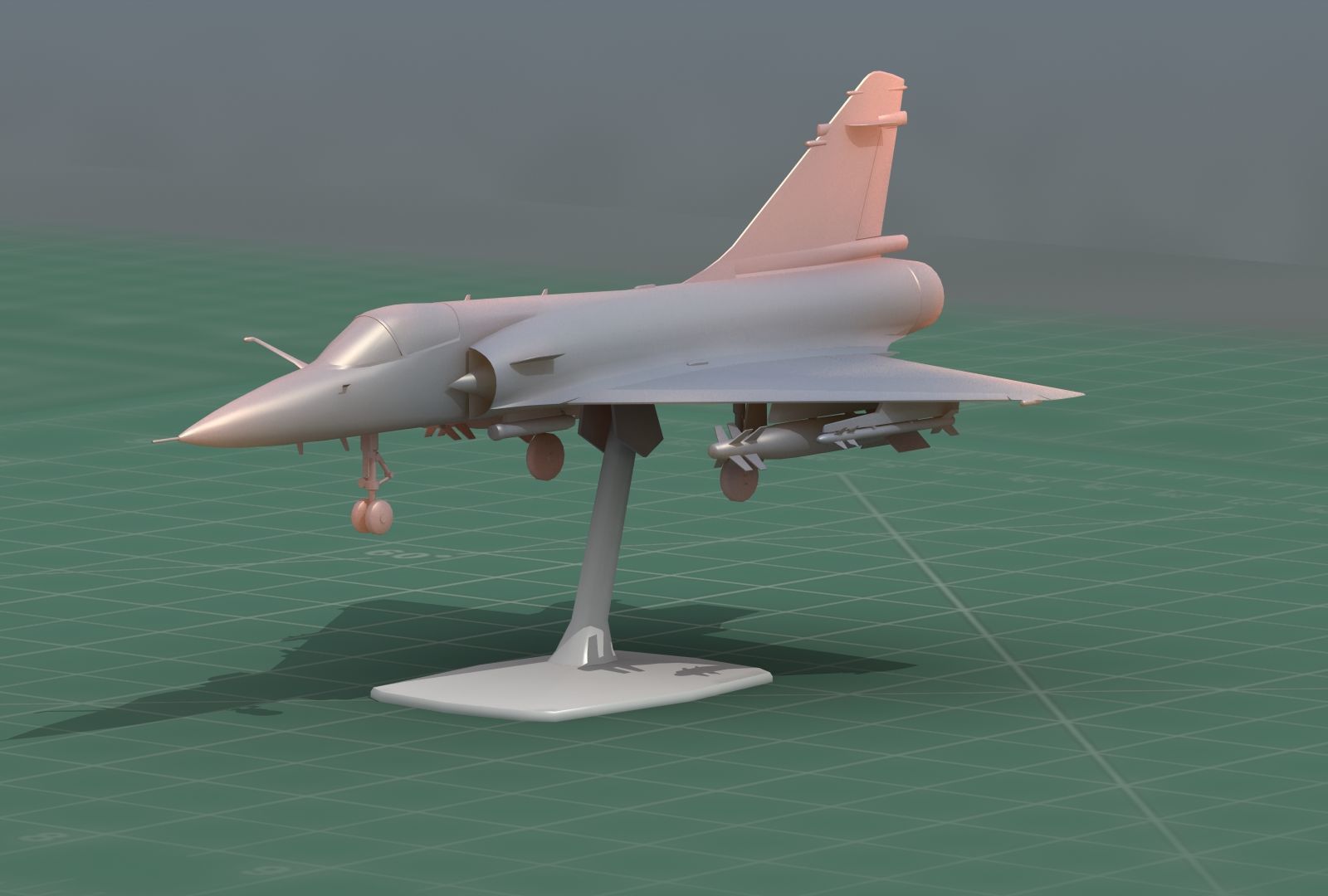 Mirage2000C Jet Fighter 3D Print Model 3D print model_16