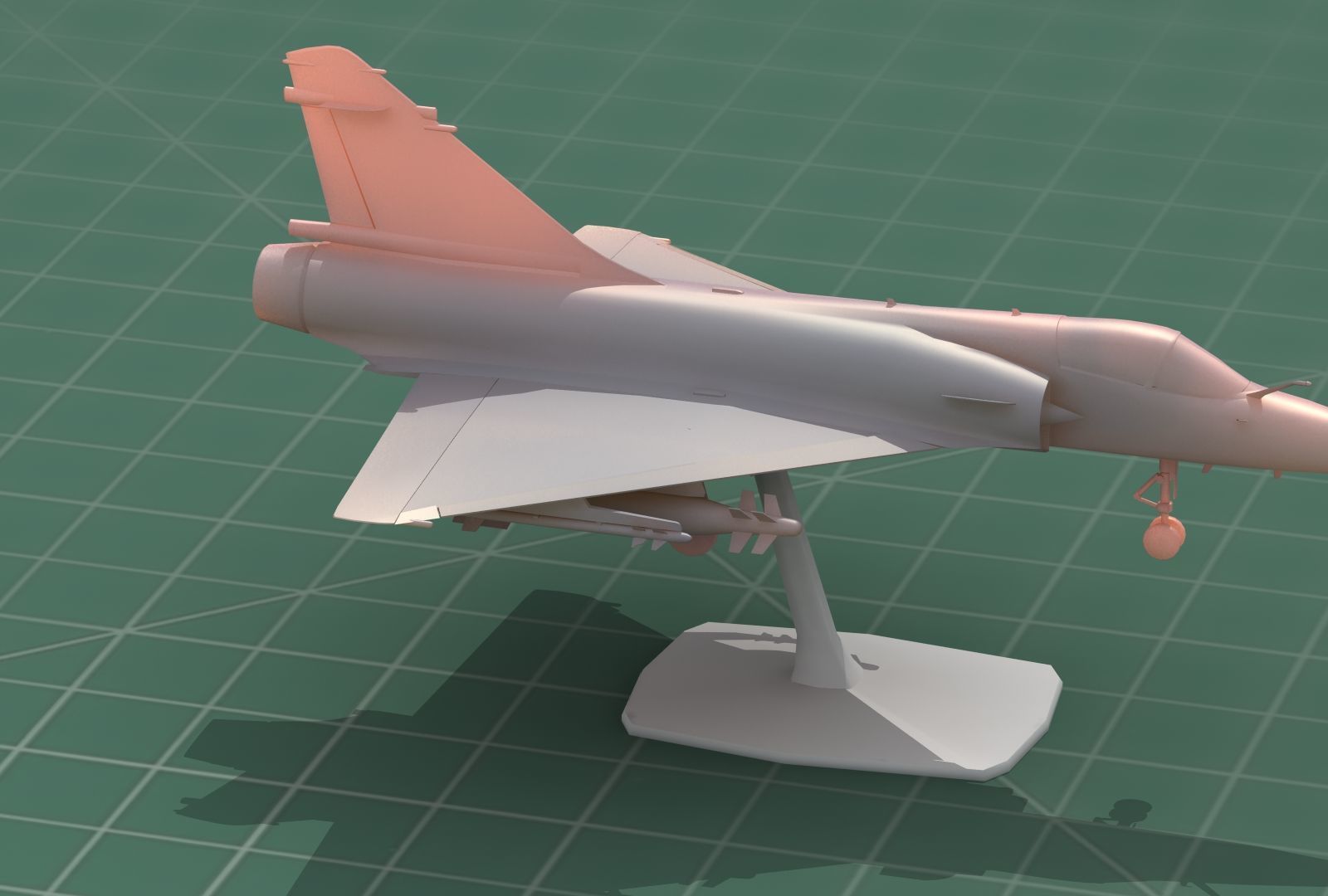 Mirage2000C Jet Fighter 3D Print Model 3D print model_4