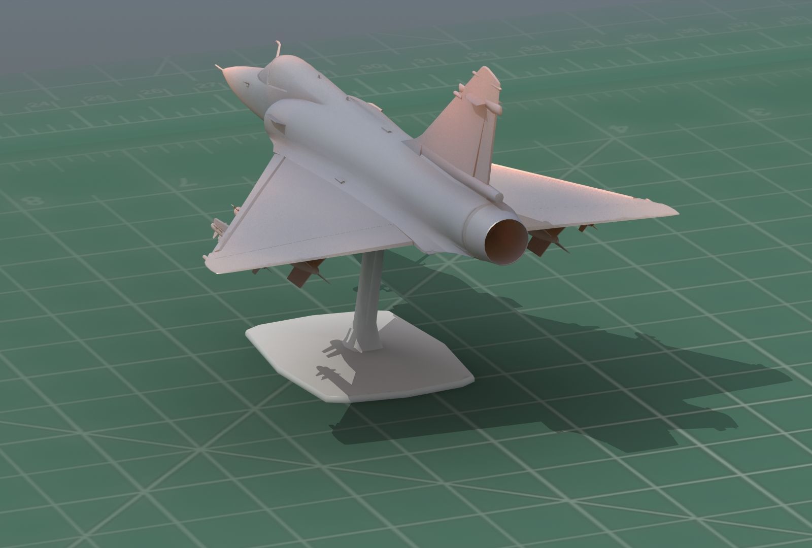 Mirage2000C Jet Fighter 3D Print Model 3D print model_20