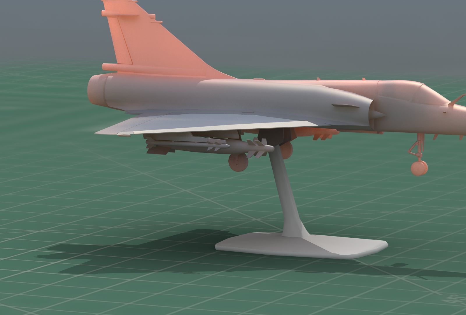 Mirage2000C Jet Fighter 3D Print Model 3D print model_21