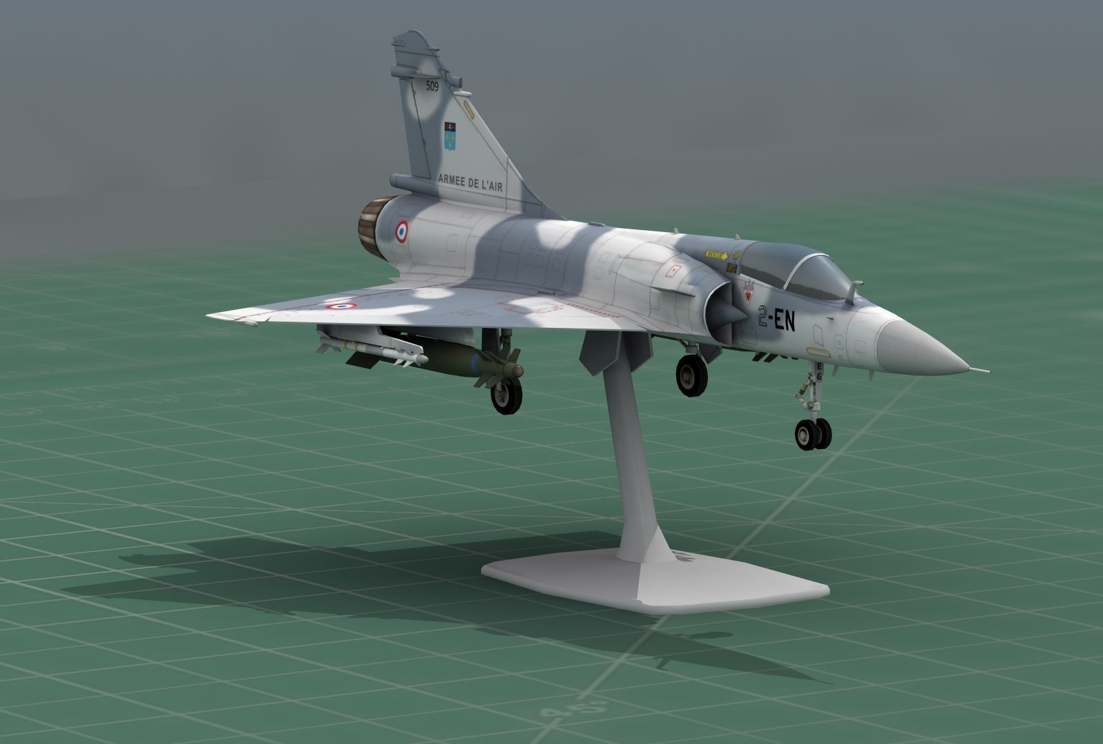 Mirage2000C Jet Fighter 3D Print Model 3D print model_15