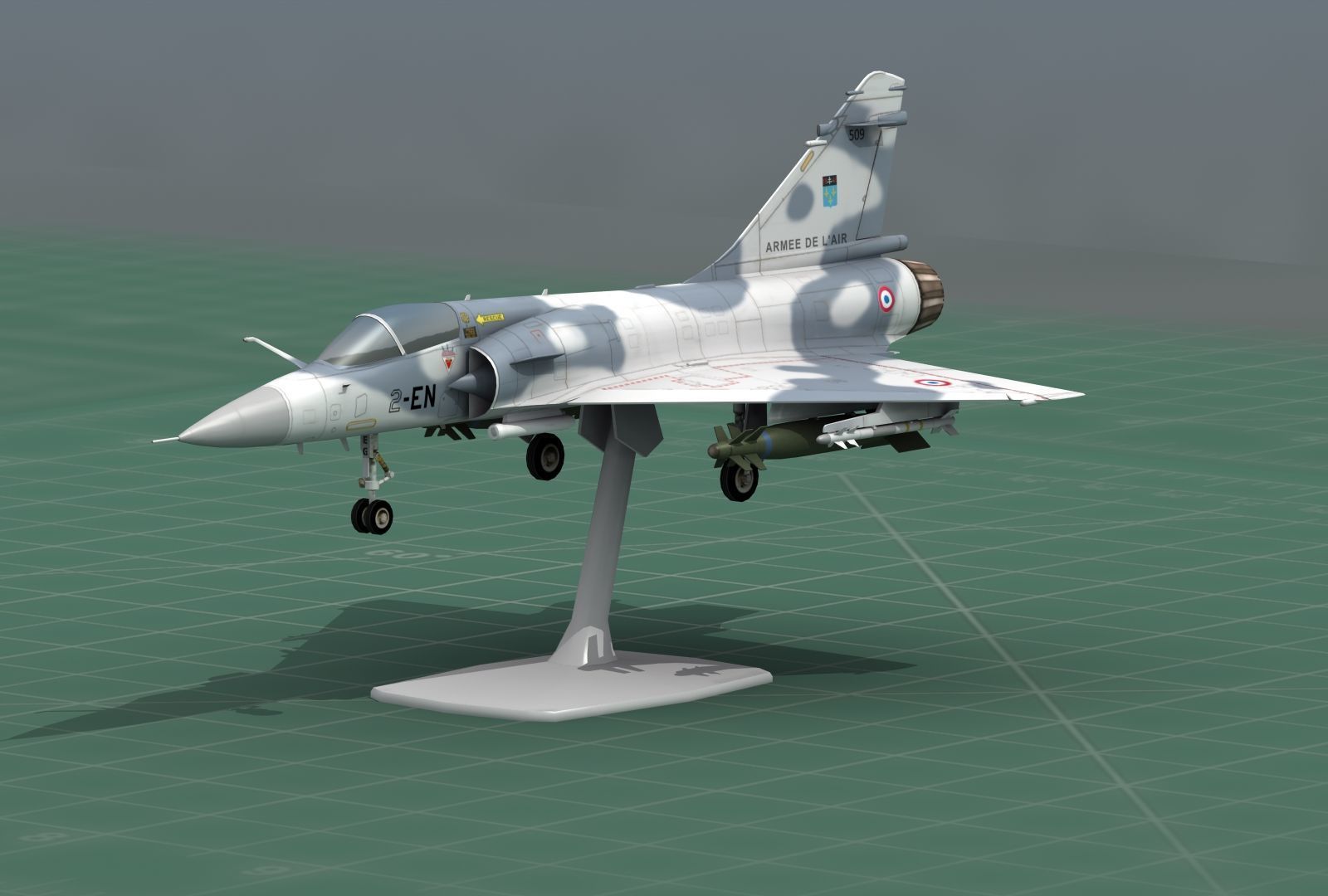 Mirage2000C Jet Fighter 3D Print Model 3D print model_18