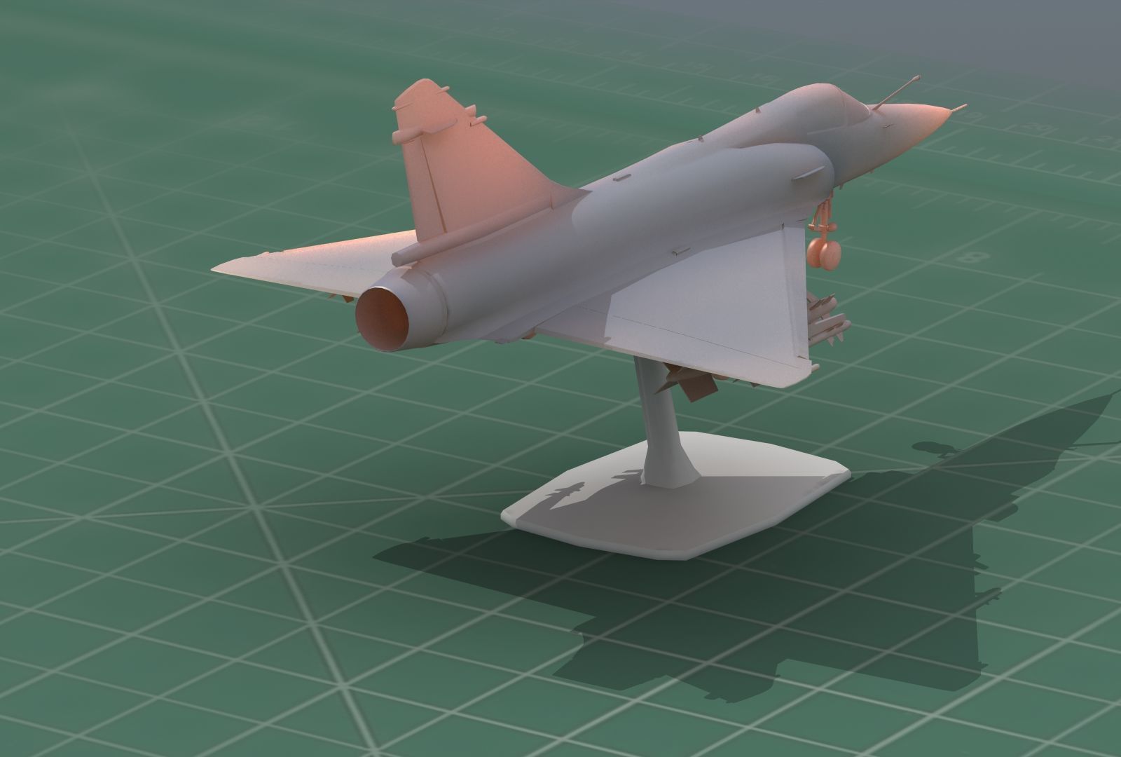 Mirage2000C Jet Fighter 3D Print Model 3D print model_13