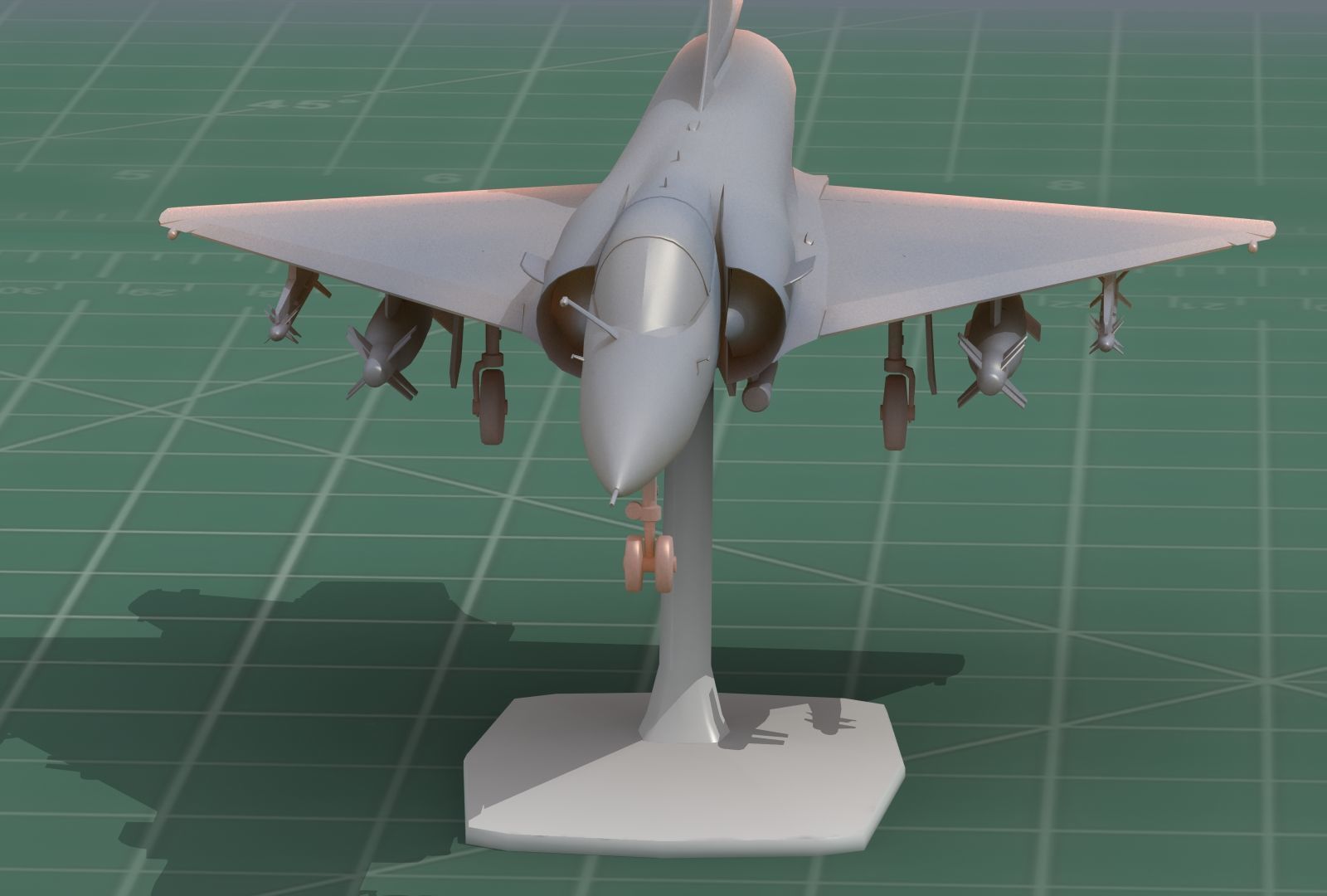 Mirage2000C Jet Fighter 3D Print Model 3D print model_22