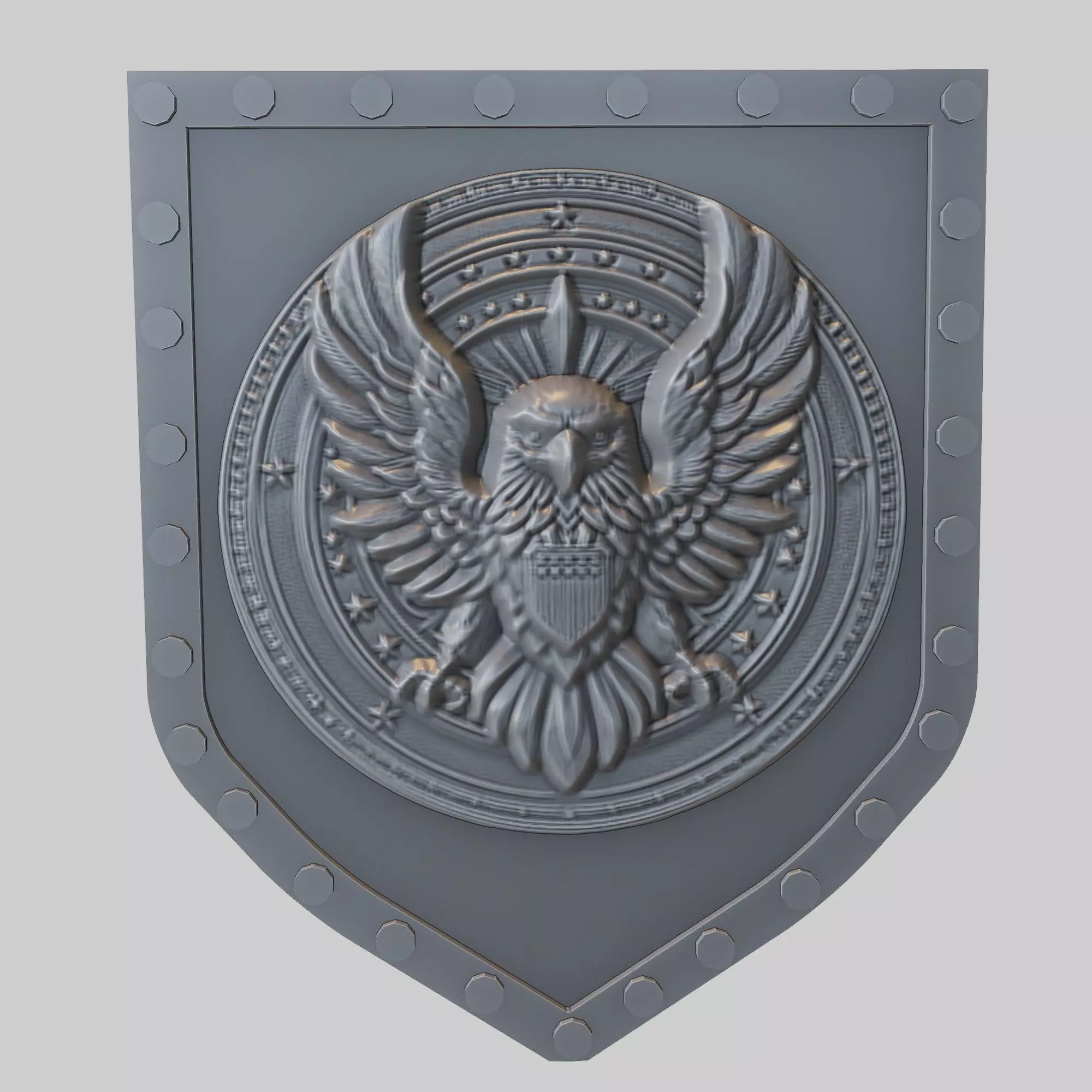 Eagle Animal Wall Art Eagle Animal Medallion  3D print model_0