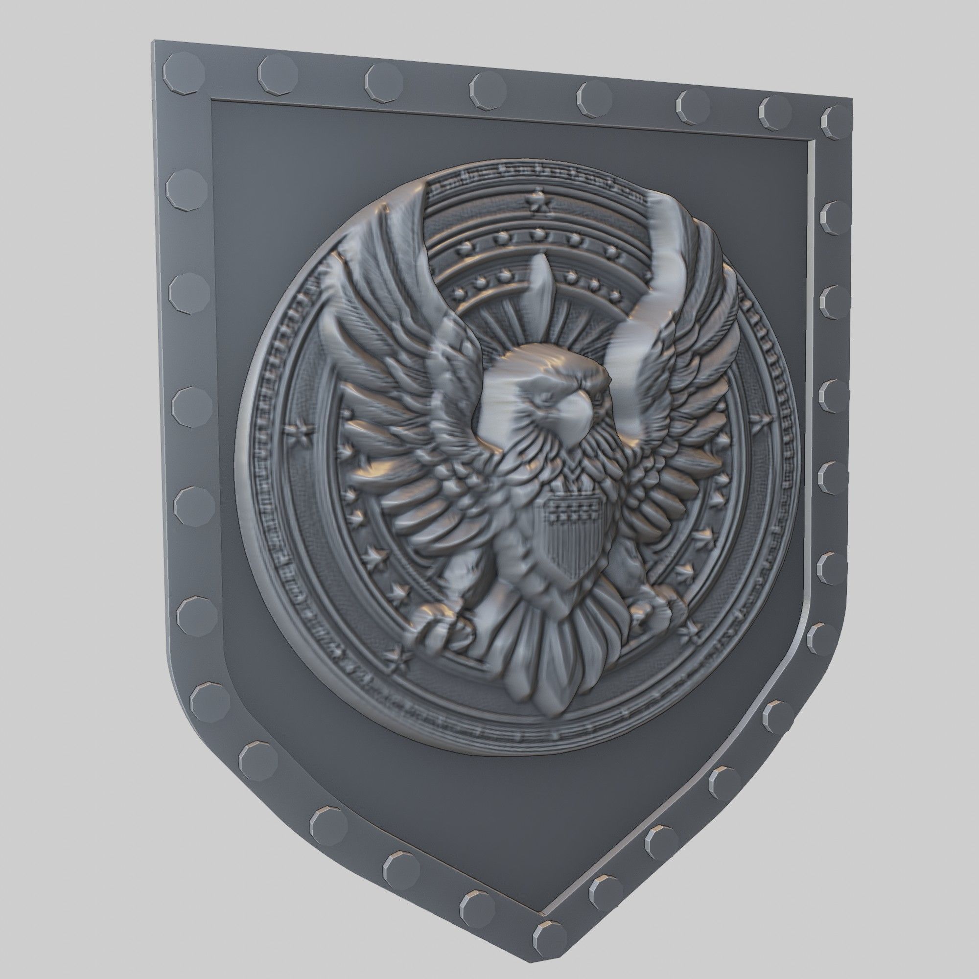 Eagle Animal Wall Art Eagle Animal Medallion  3D print model_1