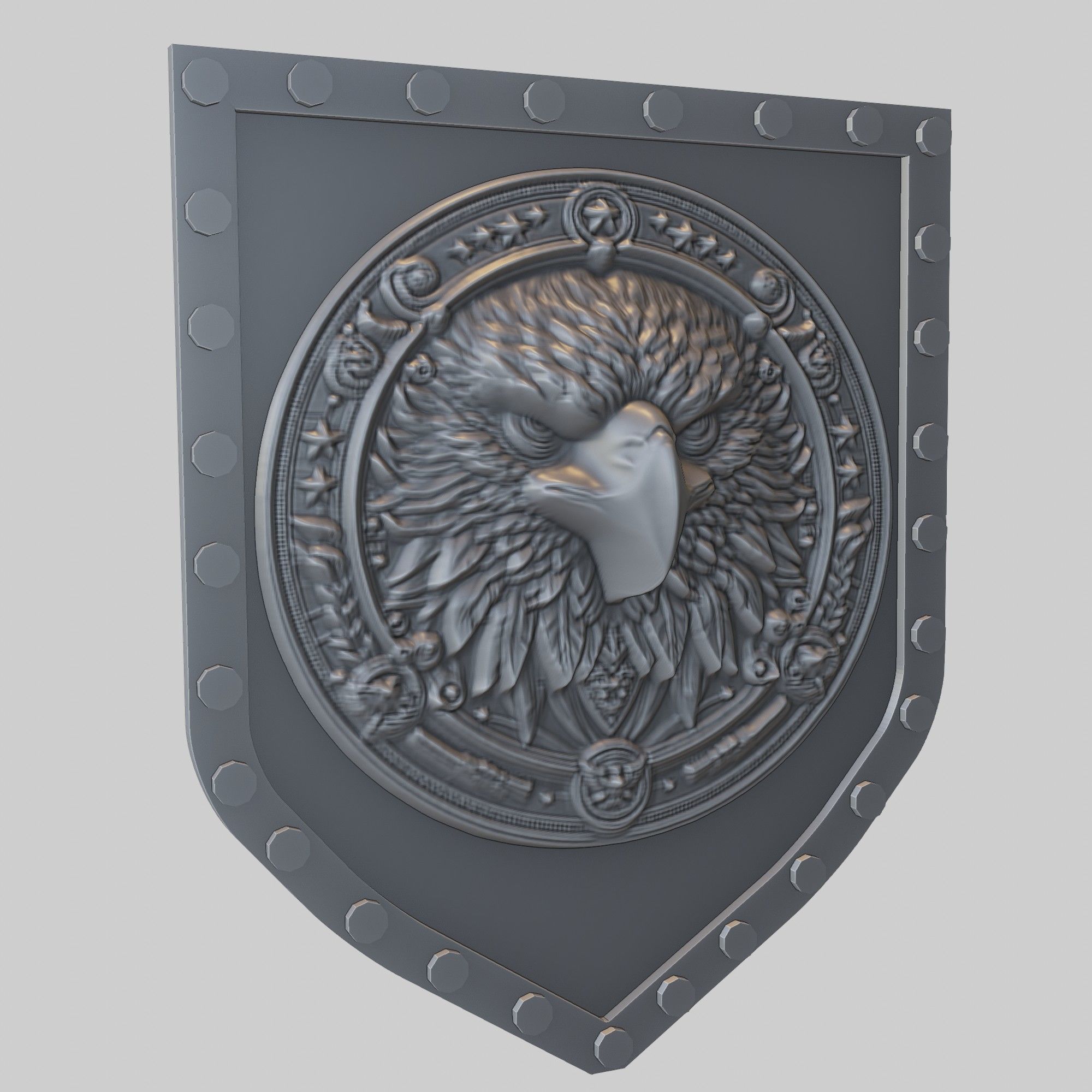 Eagle Animal Wall Art Eagle Animal Medallion  3D print model_1