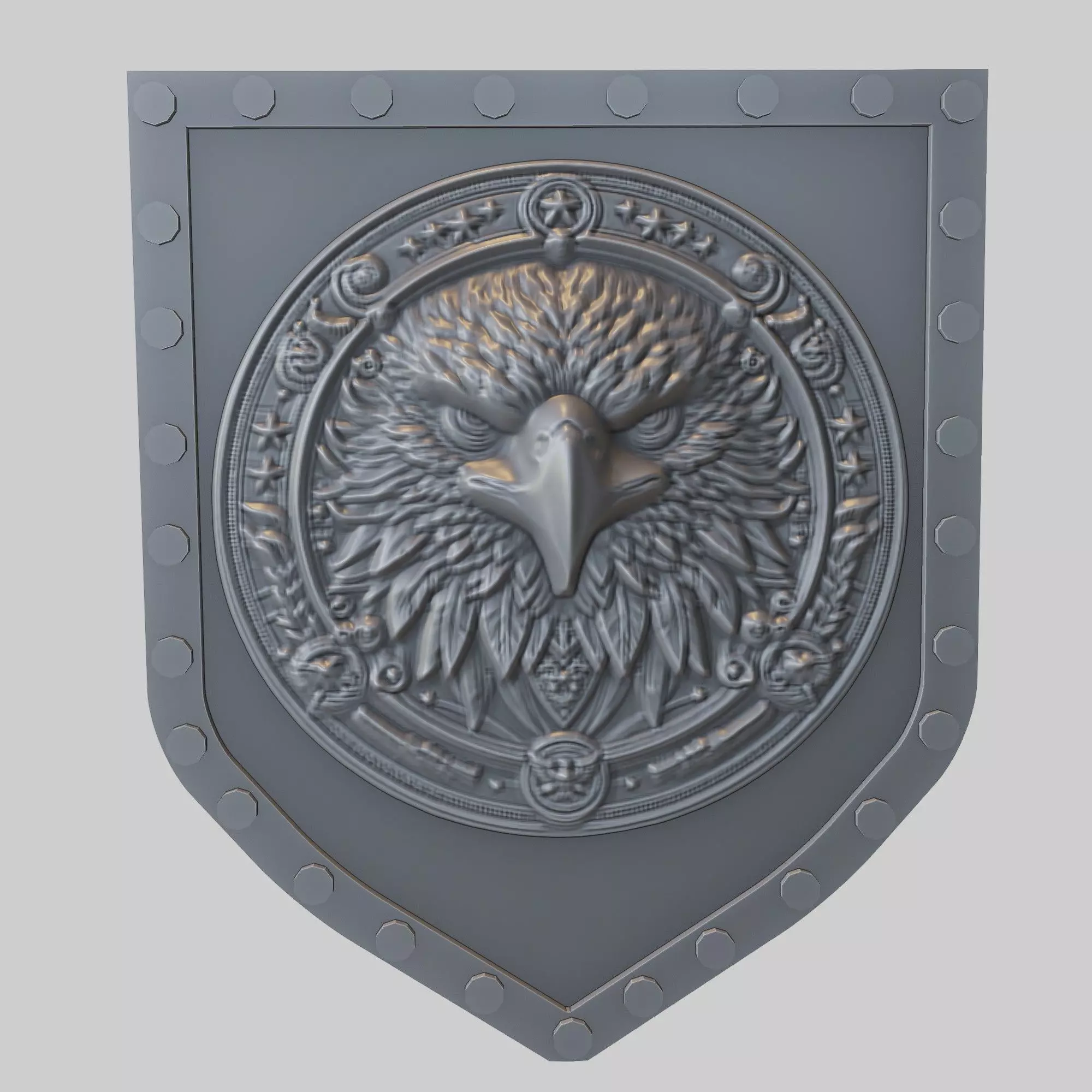 Eagle Animal Wall Art Eagle Animal Medallion  3D print model_0