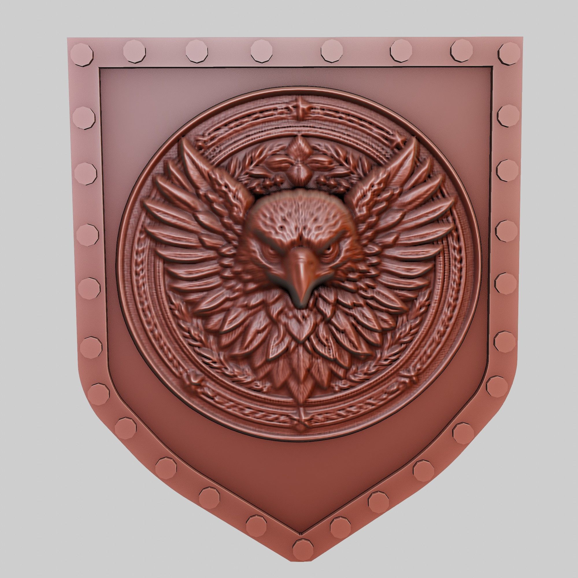 Eagle Animal Wall Art Eagle Animal Medallion  3D print model_2