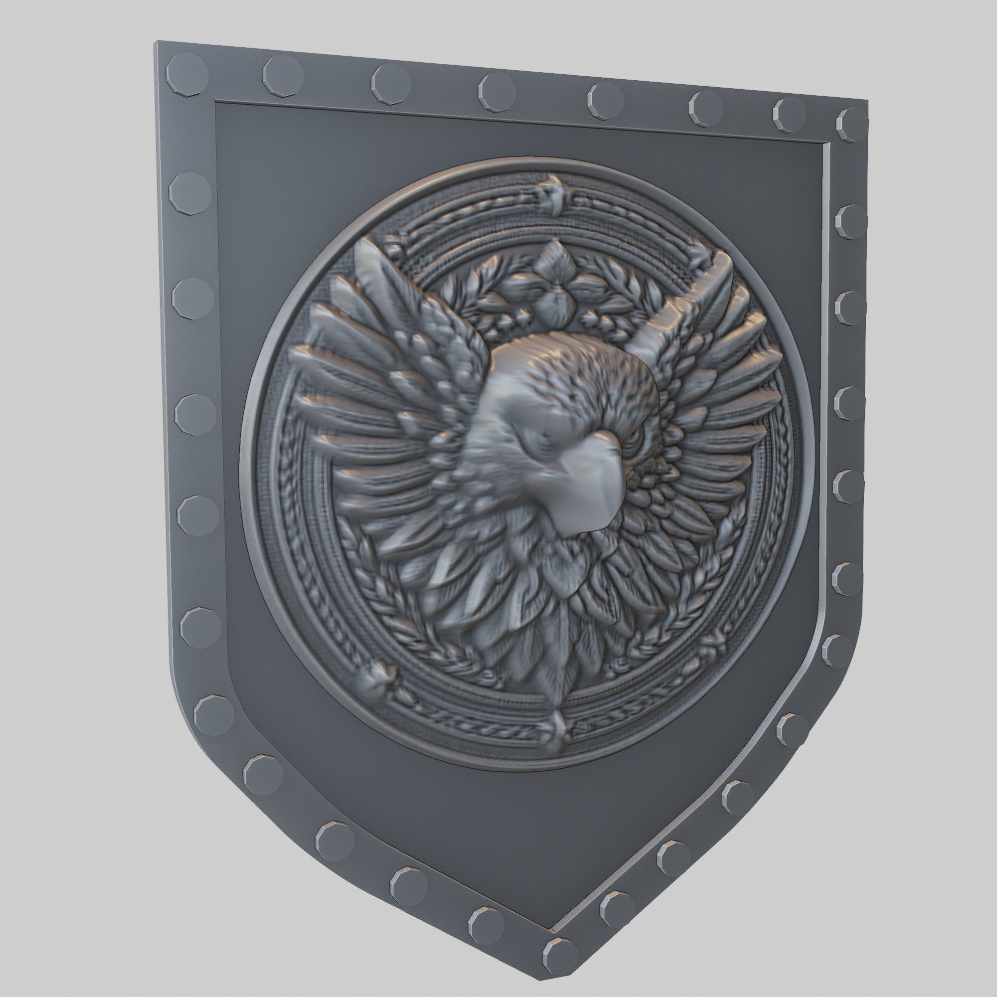 Eagle Animal Wall Art Eagle Animal Medallion  3D print model_1