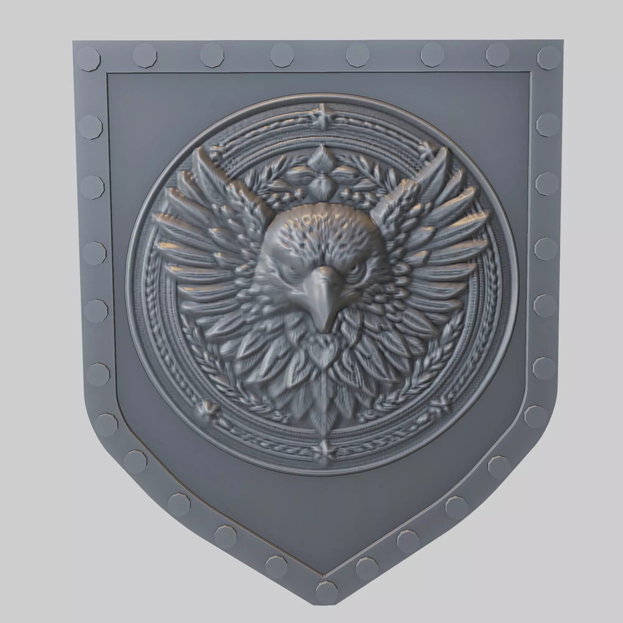 Eagle Animal Wall Art Eagle Animal Medallion  3D print model_0