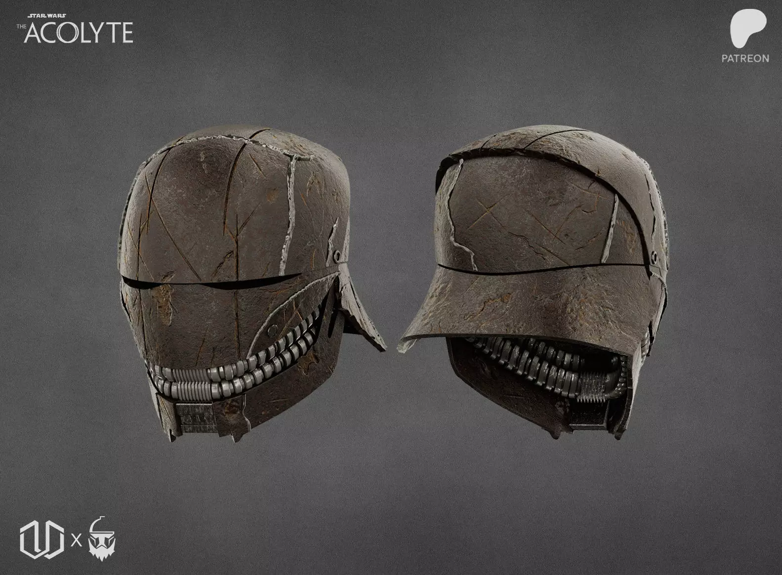 Acolyte The Stranger Cosplay Helmet 1-1 3D print model_0