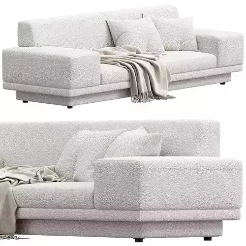 Portola Sofa Ivory Boucle