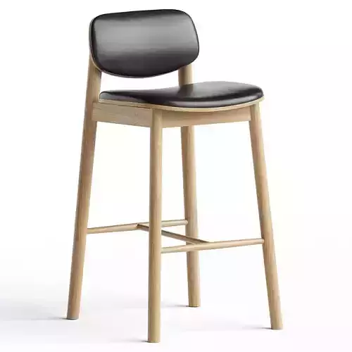 Lando Leather Bar Stool 