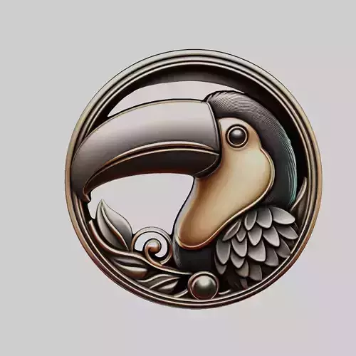 Toucan Animal Head Toucan Animal Medallion
