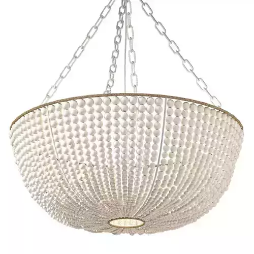 Bristol Wood Bead Chandelier by Potterybarn