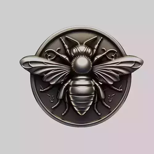 Bee Animal Head Bee Animal Medallion