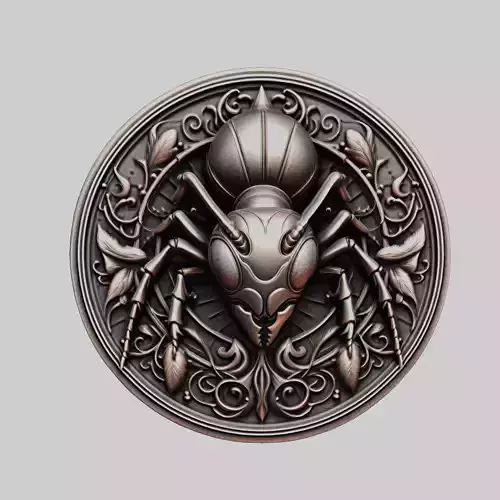 Ant Animal Head Ant Animal Medallion