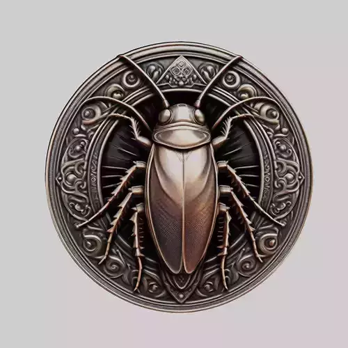 Cockroach Animal Head Cockroach Animal Medallion
