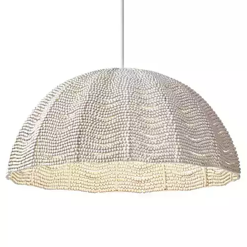 Bristol Wood Bead Pendant Chandelier by PotteryBarn