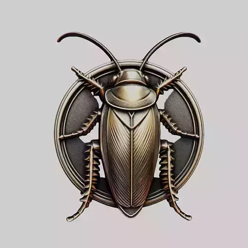 Cockroach Animal Head Cockroach Animal Medallion