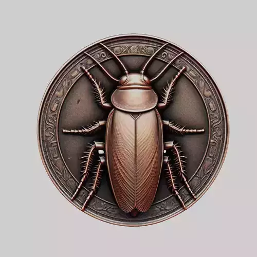 Cockroach Animal Head Cockroach Animal Medallion