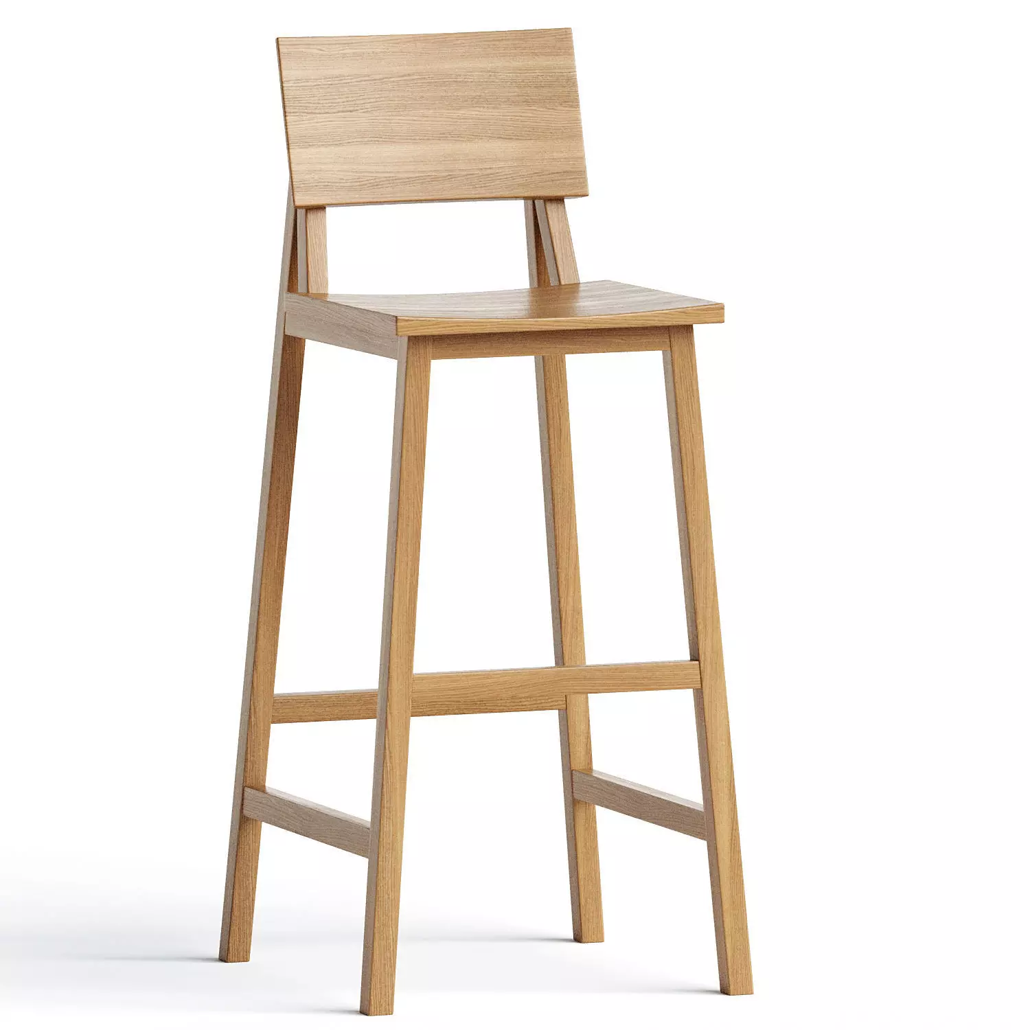 Bureau Counter and Bar Stool 3D model_0