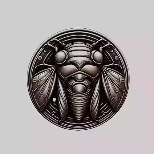 Cicada Animal Head Cicada Animal Medallion