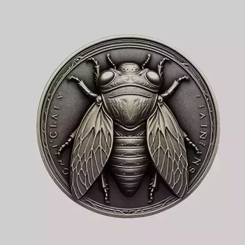 Cicada Animal Head Cicada Animal Medallion