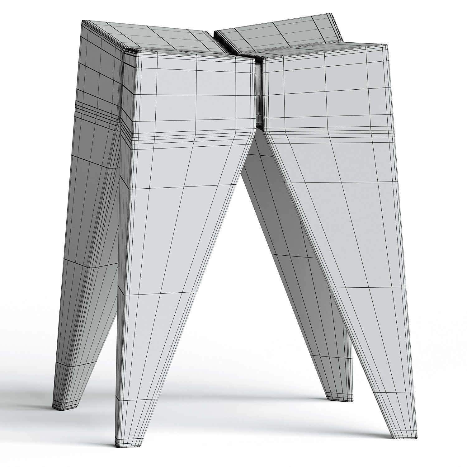 Bridge Stool 3D model_2