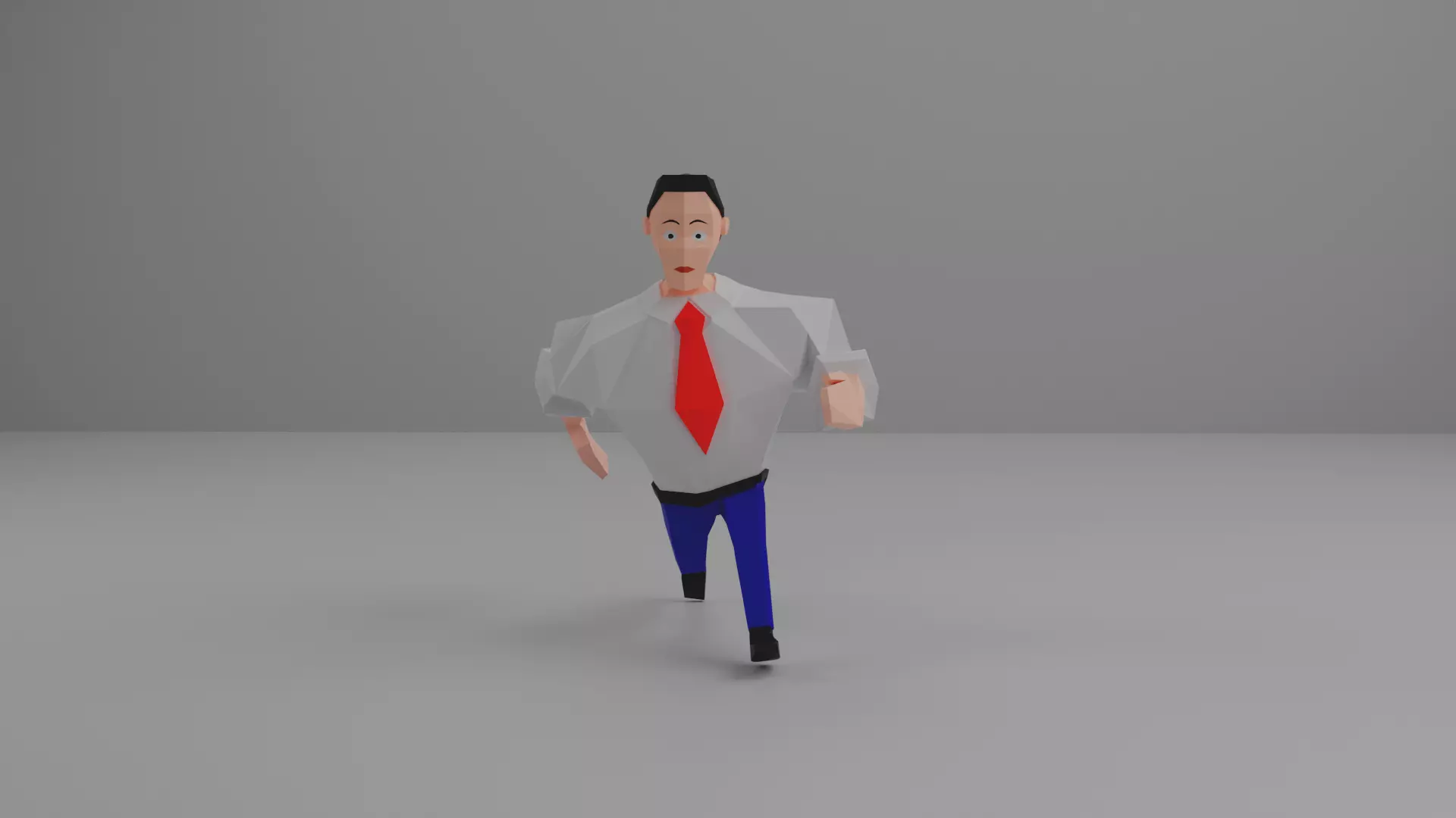 Strong-Man Low-Poly character 3D model 3D model