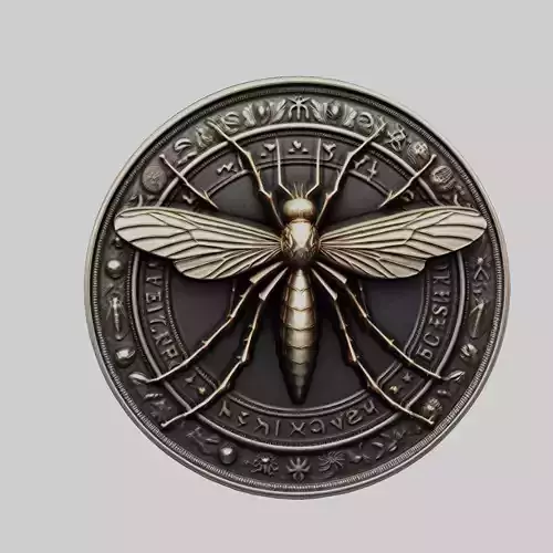Mosquito Animal Head Mosquito Animal Medallion