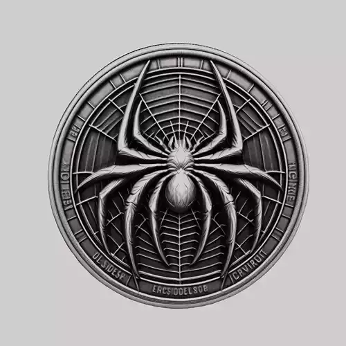 Spider Animal Head Spider Animal Medallion