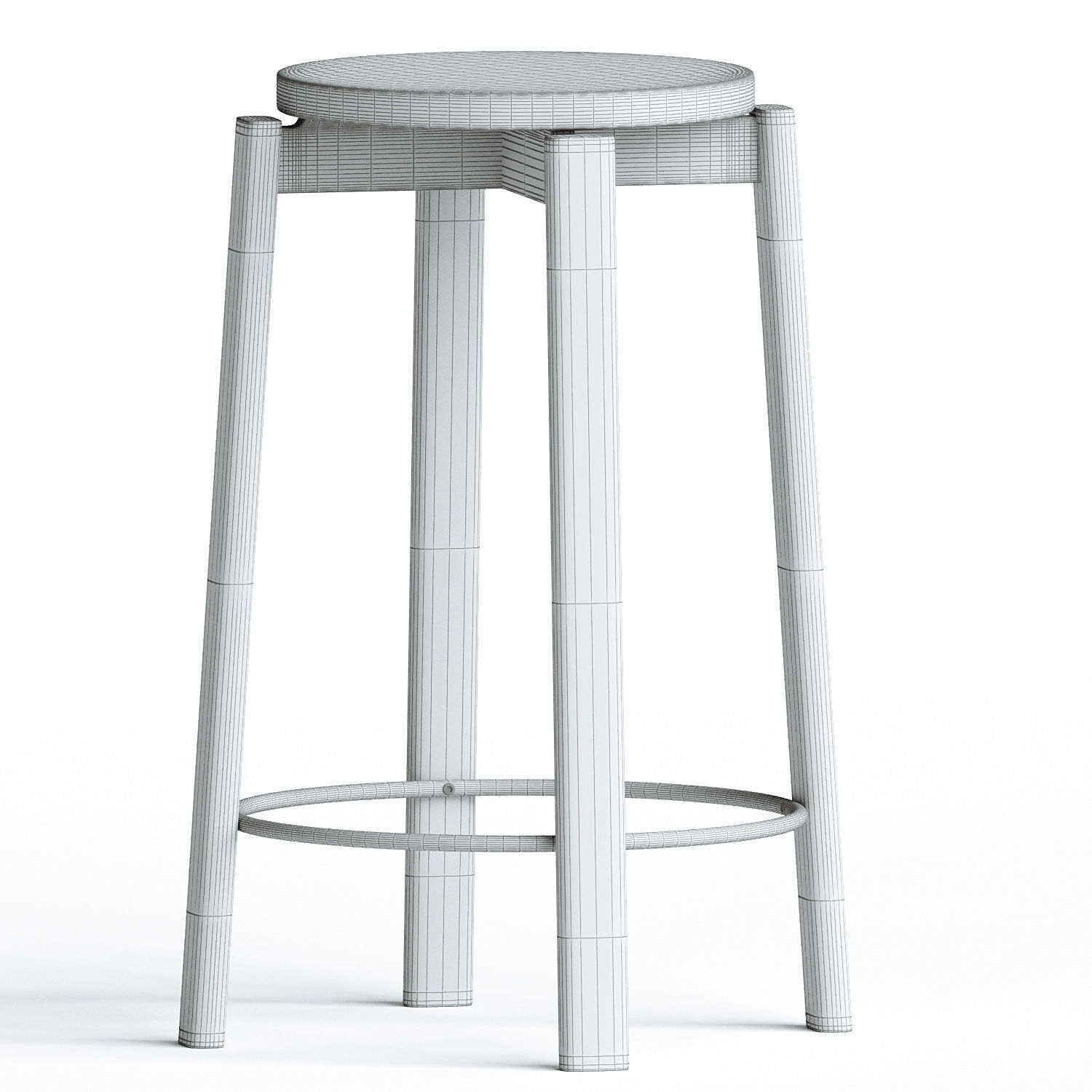 Passage Counter Stool 3D model_2
