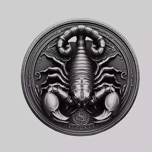 Scorpion Animal Head Scorpion Animal Medallion