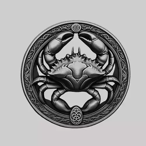 Crab Animal Head Crab Animal Medallion