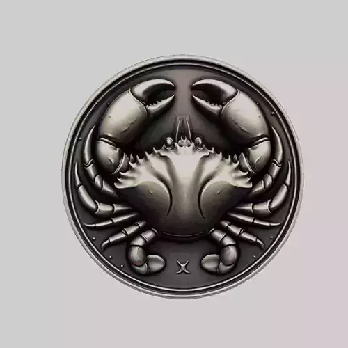 Crab Animal Head Crab Animal Medallion